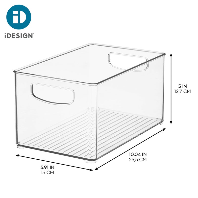 InterDesign iDesign Stackable Pantry Bin with Handles for Cabinets, Fridge or Freezer, Clear, Made in USA - Image 4
