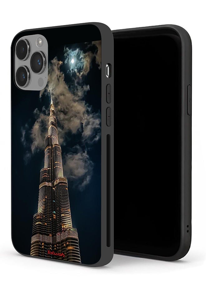 Tolwak Apple iPhone 14 Pro Max Protective Case Burj Khalifa In Night - Image 1