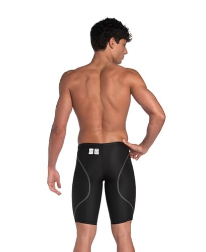 ARENA Powerskin ST Next Men’s Racing Jammer Competition Swimsuit One Piece Athletic Swim Team Championship Tech Suit, Black, Size 32 - Image 2