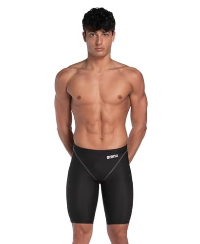 ARENA Powerskin ST Next Men’s Racing Jammer Competition Swimsuit One Piece Athletic Swim Team Championship Tech Suit, Black, Size 32 - Image 1