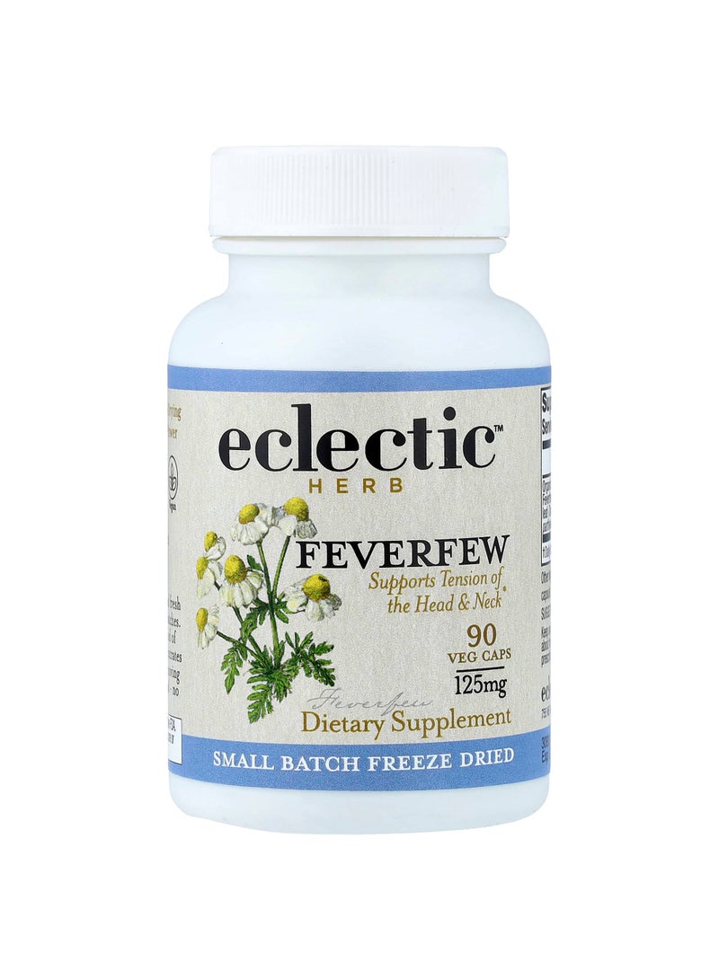 Eclectic Herb Feverfew, 125 mg, 90 Veg Caps