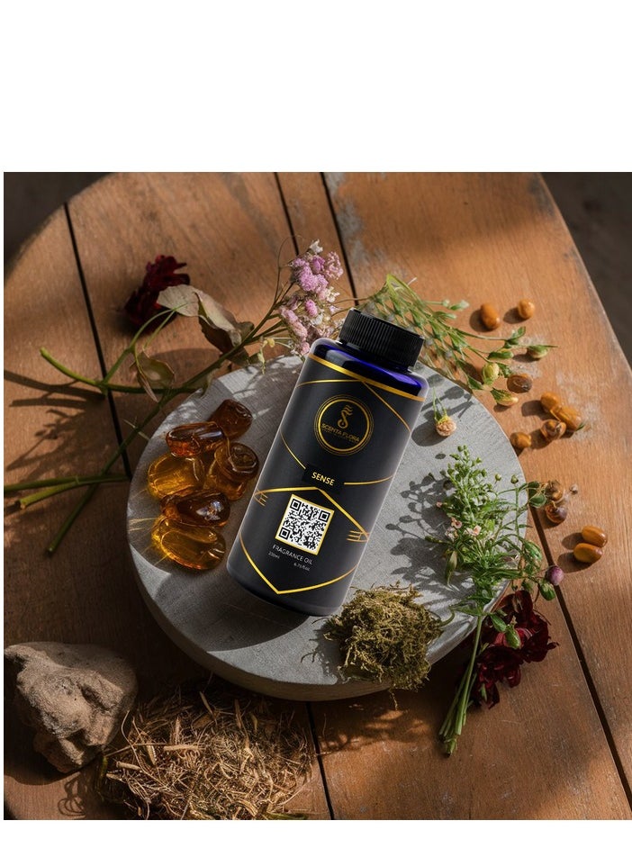 Scenta Flora - SENSE - Diffuser Aroma Oil - Refreshing, Floral, and Woody Fragrance for Scent Diffusers - Aromatherapy (200 ml) - Image 1
