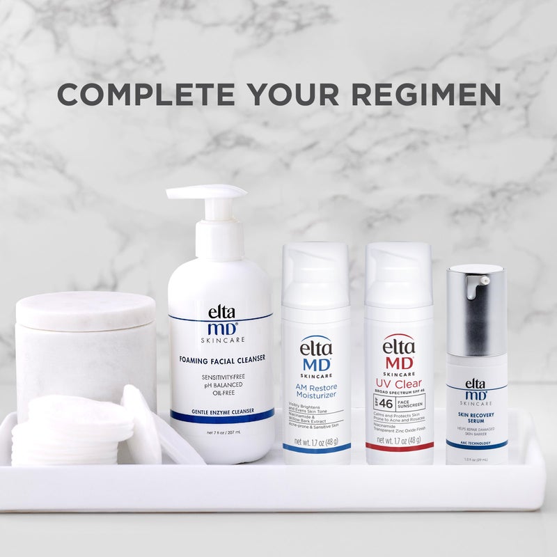 EltaMD Foaming Facial Cleanser Face Wash, Gentle Foaming Face Wash and Makeup Remover, Oil Free , 7 oz Pump - Image 4