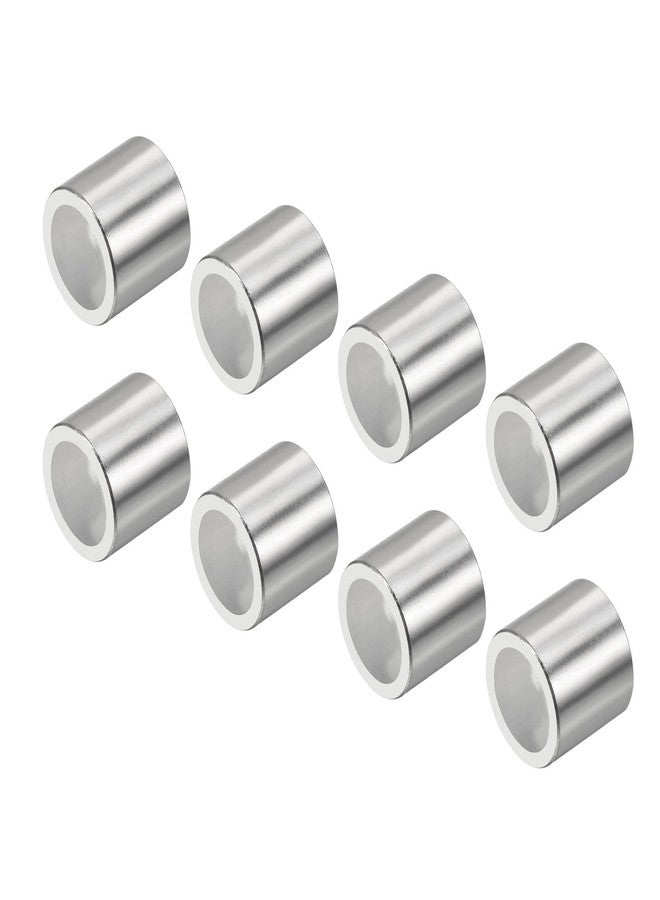 YOKIVE 8 Pcs Inline Axle Bearing Spacers, Skates Speed Spacer, Great for 8mm Axle Roller (Silver, 11 x 8.1 x 10.3mm) - Image 1
