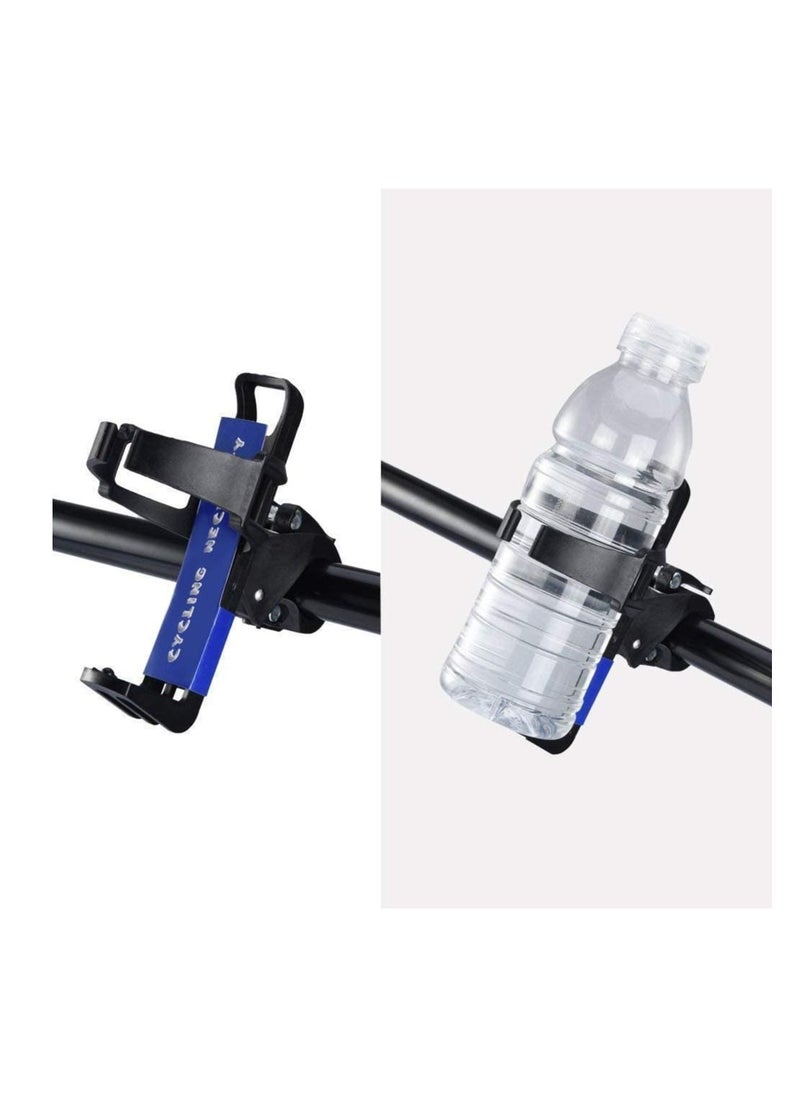 Generic - Portable Water Bottle Holder Bicycle Water Bottle Mount Cage with 360 Degree Rotation Rack Rotary Clips (Black) - Image 1