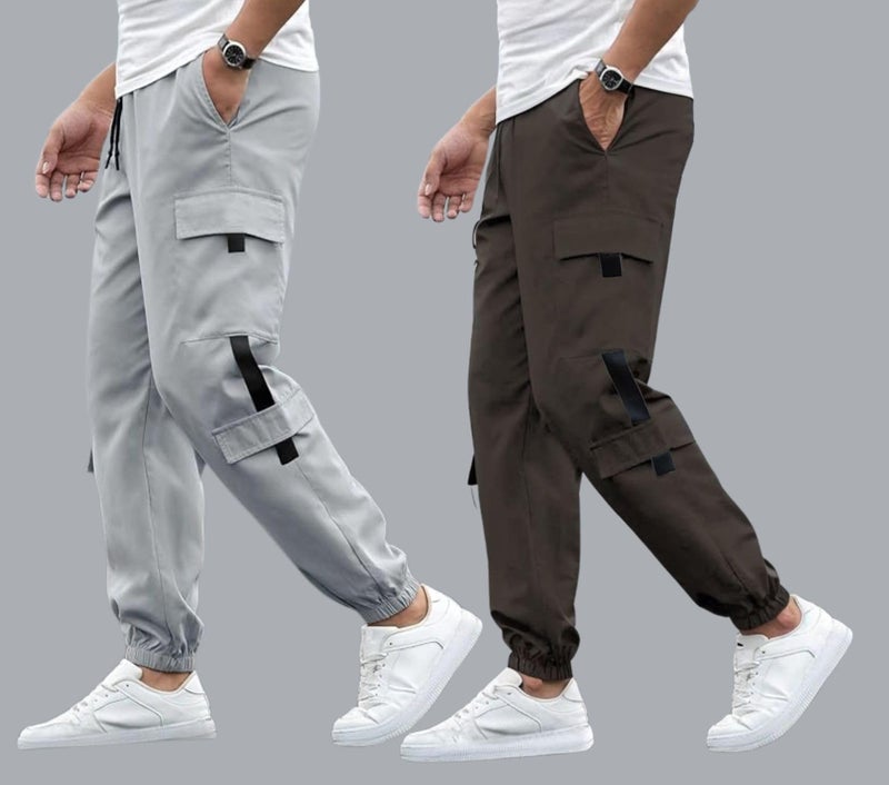 Mack Jonney Regular Fit || Multicolor || Polyester Lycra|| Pack of 2 Trackpant for Men-MM3257 - Image 2