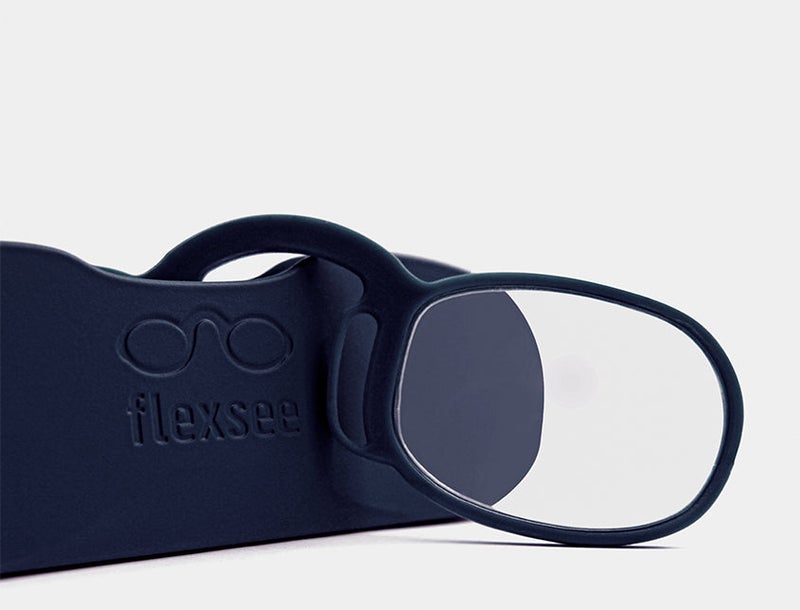 Flexsee Navy Blue Round Gravity Ready Reading Glasses Power 1.5 - Image 5