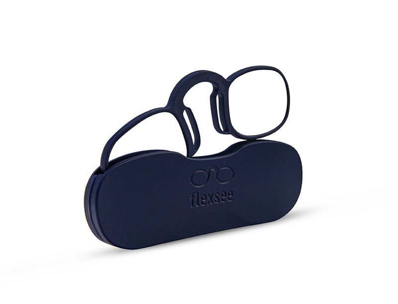 Flexsee Navy Blue Round Gravity Ready Reading Glasses Power 1.5 - Image 3