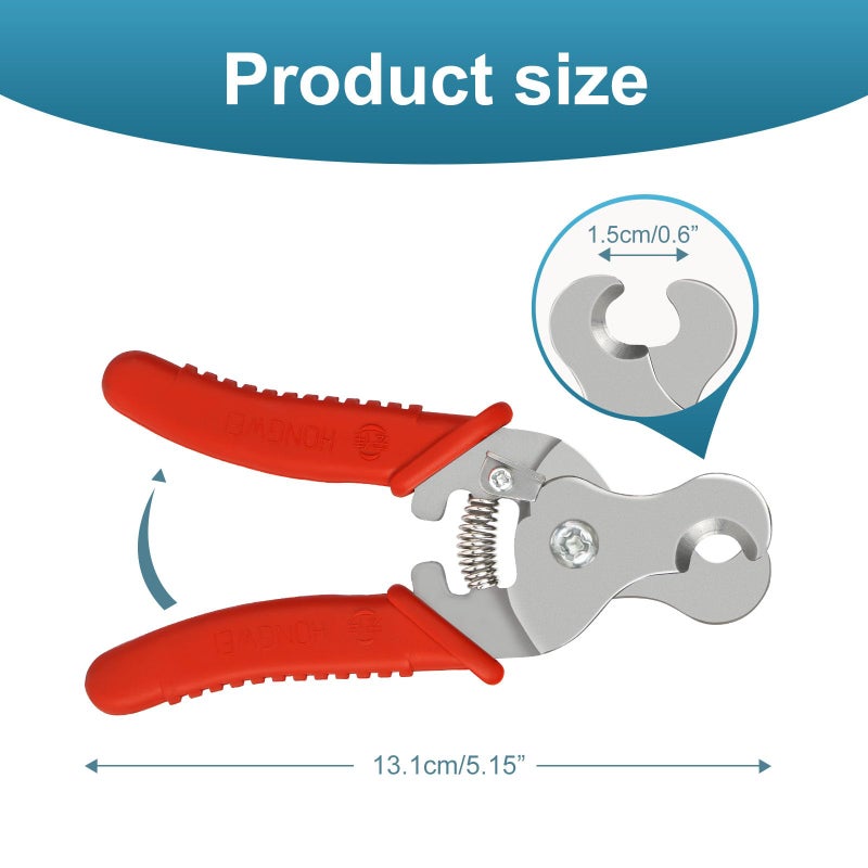 MUDUOBAN Stainless Steel Ear Tag Removing Tool for Cattle Sheep Goat Pig Ear Tag Remover Applicators Pliers by Livestocktool - Image 4