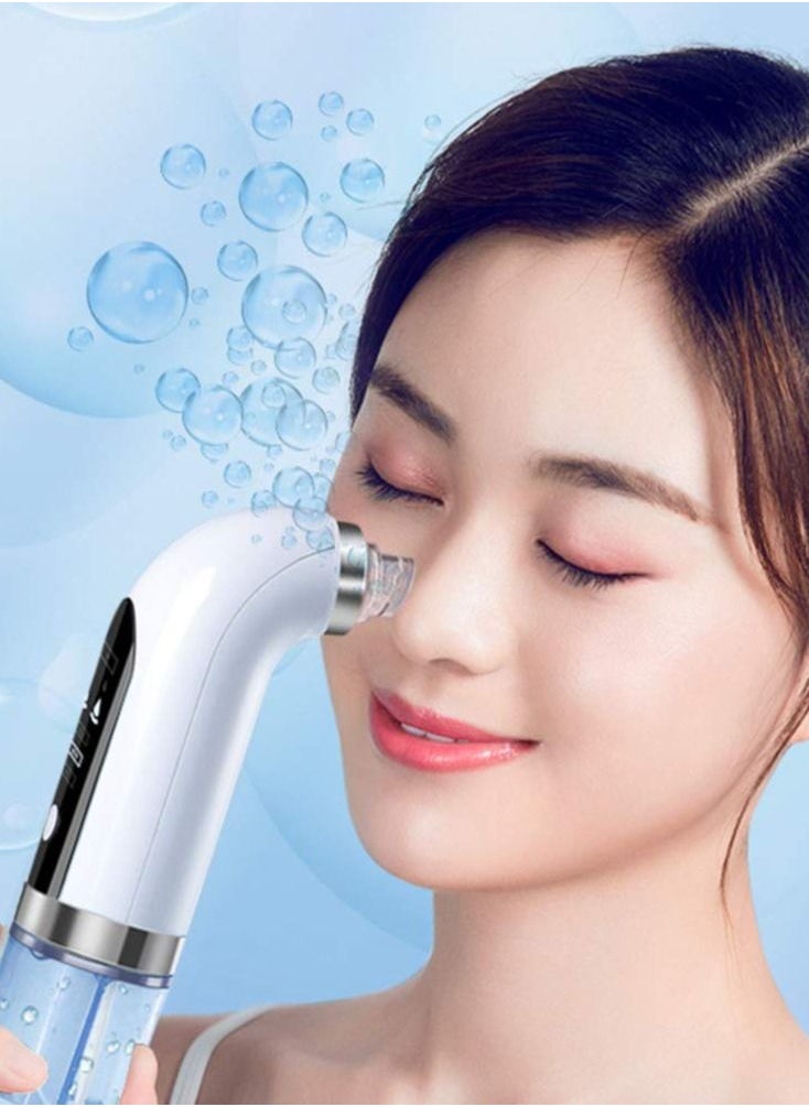 Arabest - Blackhead Remover Vacuum Pore Cleaner Electric Pore Cleaner,Small Bubble Vacuum Suction Electric Blackhead Remover,USB Rechargeable Water Cycle Pores Acne Pimple Extractor Tool - Image 1