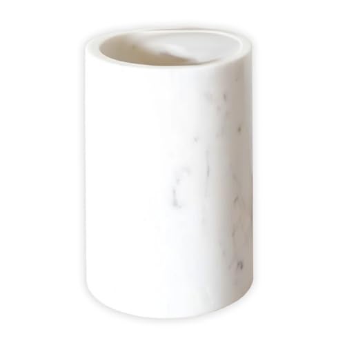 100 North Cooking Tools Organizer White 7 x 5 Inches Marble Kitchen Utensil Holder - Image 1