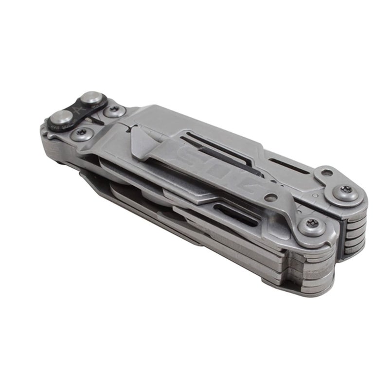 SOG SOG PowerPint Mini Compact Stainless Steel Multi-Tool |18 Lightweight Specialty Tools & SOG Multitool Pliers Pocket Knife, Stone Wash  - Image 4