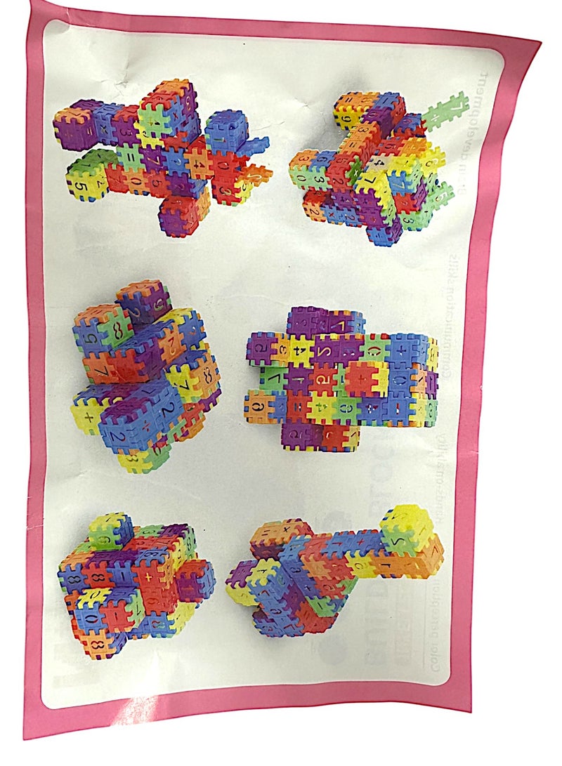 200 Pieces Color Building Blocks Set Educational STEM Building Toy, Creative Construction Block Toys Set Learning Playset Kit for Boys Girls, Child Brain Development Preschool Kindergarten Toy Age 3+ - Image 4