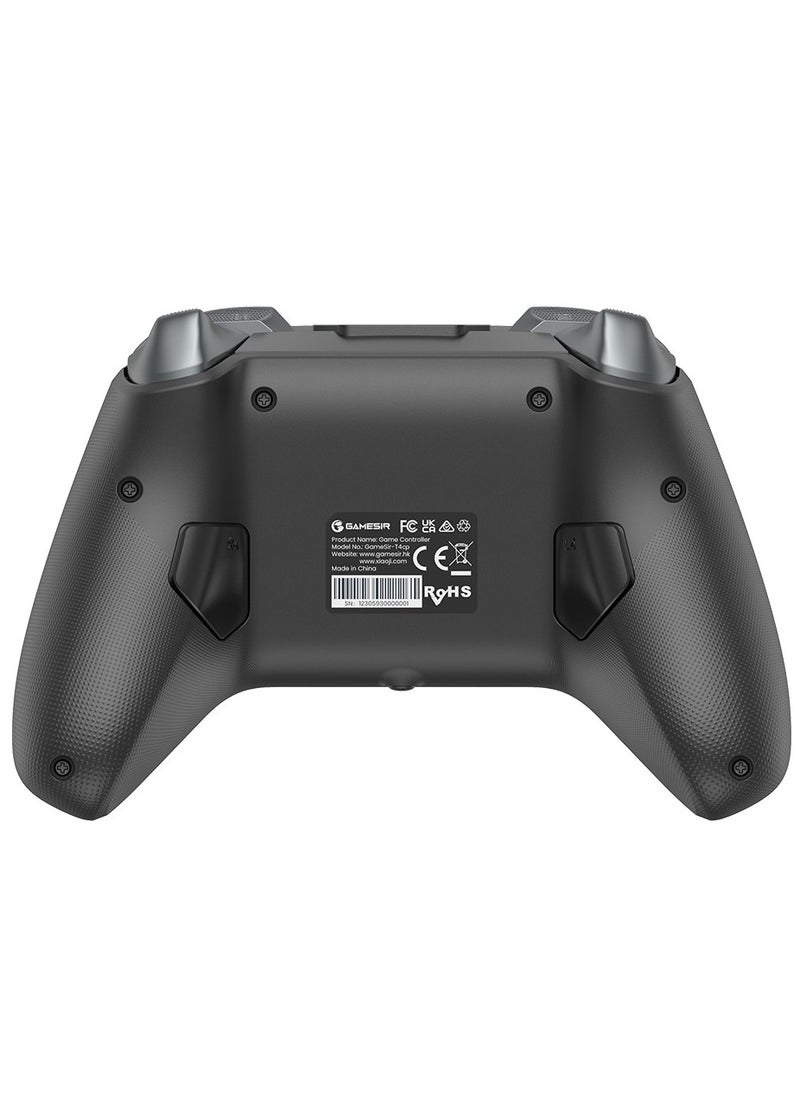 Wireless Gamepad GameSir T4 Cyclone Pro Bluetooth Game Controller for Switch/Lite/OLED Switch Remote Gamepad with Hall Effect Sensing Joystick, Compatible with Steam Deck, Android, iOS, Windows Black