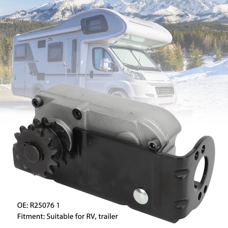 RV Slide Out Gear Box with Mounting Bracket and 13 Tooth Sprocket Metal Replacement for Motorhome Trailer - Image 3