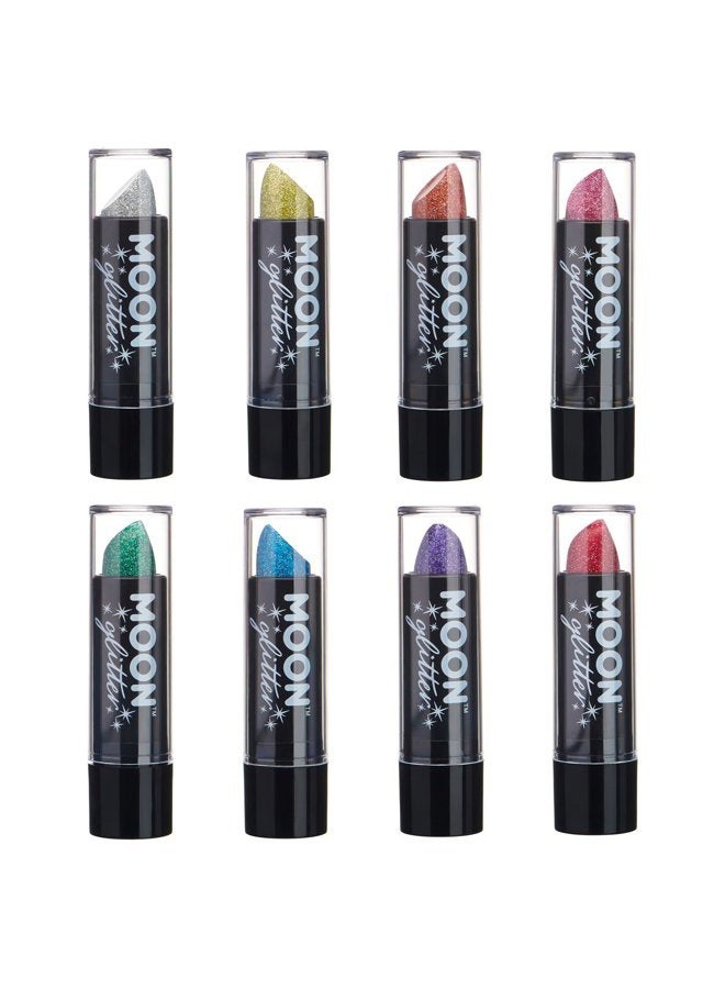 Moon Glitter Holographic Lipstick - 0.17oz - Set of 8 colours - Image 1