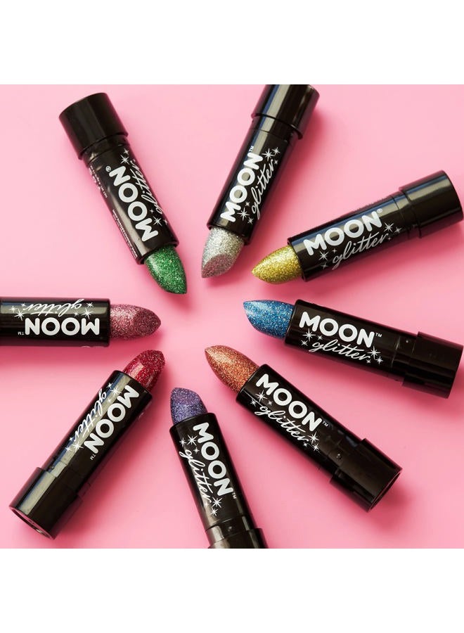 Moon Glitter Holographic Lipstick - 0.17oz - Set of 8 colours - Image 4