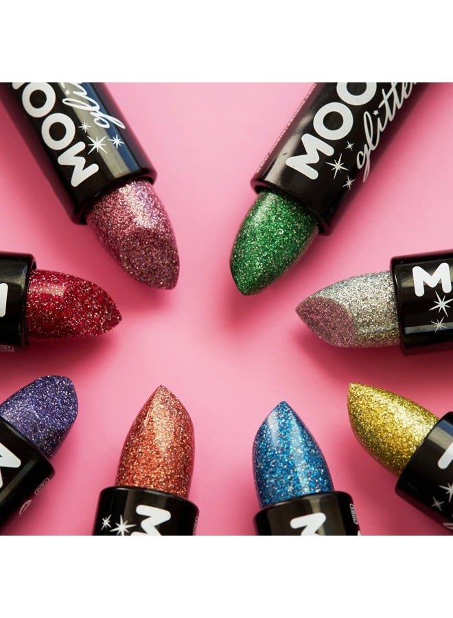 Moon Glitter Holographic Lipstick - 0.17oz - Set of 8 colours - Image 5