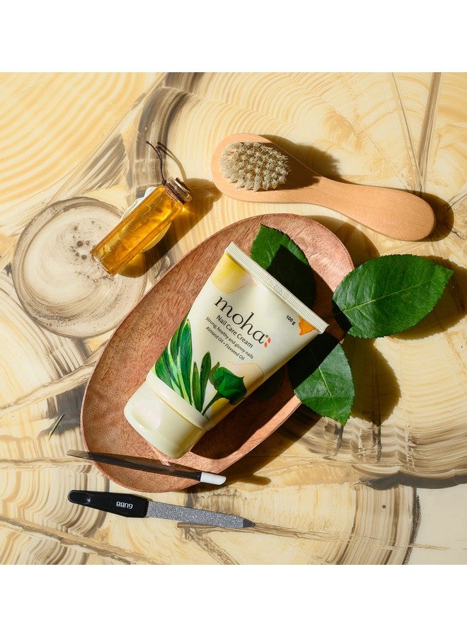 موها: كريم العناية بالأظافر للعناية بالبشرة ونمو الأظافر وتقويتها بفضل فوائد زيت اللوز وزيت بذور الكتان | أظافر ناعمة وسلسة وقوية ولامعة للجنسين - (100 جرام) عبوة من قطعتين - Image 5