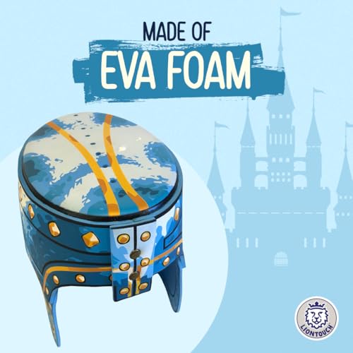 Liontouch Noble Knight Helmet, Blue | Medieval Pretend Play Toy in Foam for Children with Golden Lion Theme | Battle Armor for Dress Up & Costumes for Kids & Toddlers - Image 4