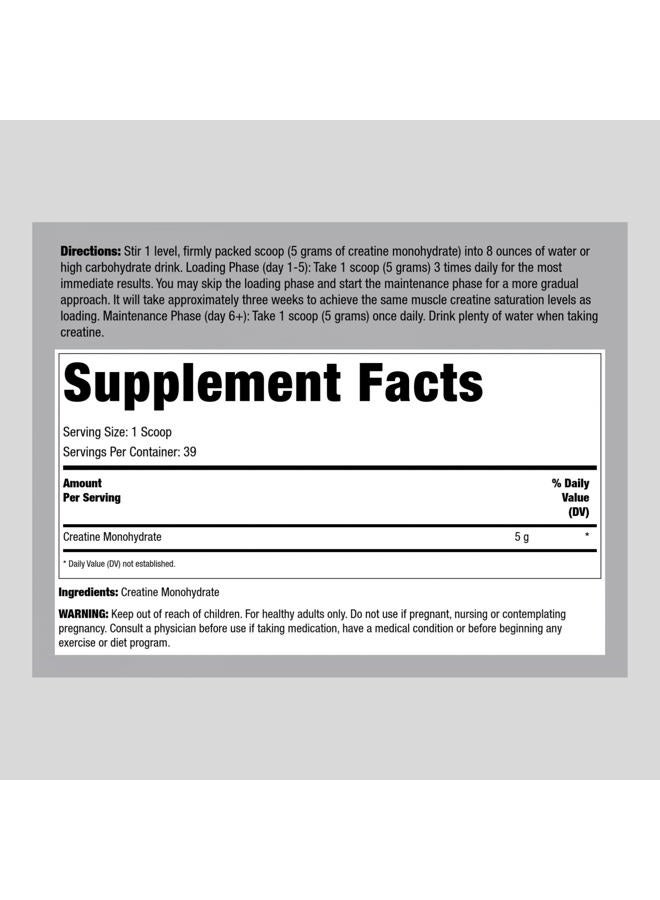 Fitness Labs German Creatine Powder | 7.05 oz | 39 Servings | Creapure | Monohydrate Powder | Non-GMO, Gluten Free Supplement  - Image 2