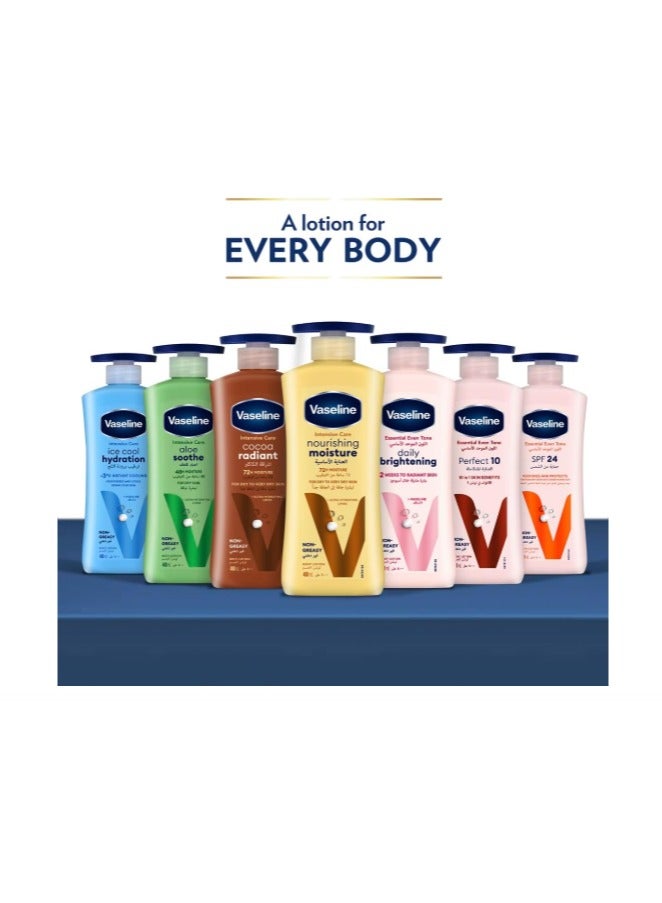 Vaseline Intensive Care Nourishing Moisture Body Lotion Pack of 2 400 ml - Image 2