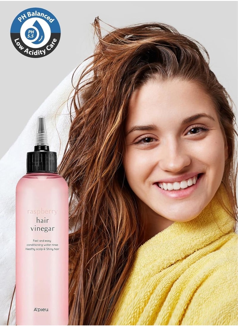 A'Pieu Apieu Raspberry Scalp Vinegar Hair Rinse 6.76 fl. oz. / 200 ml  - Image 5
