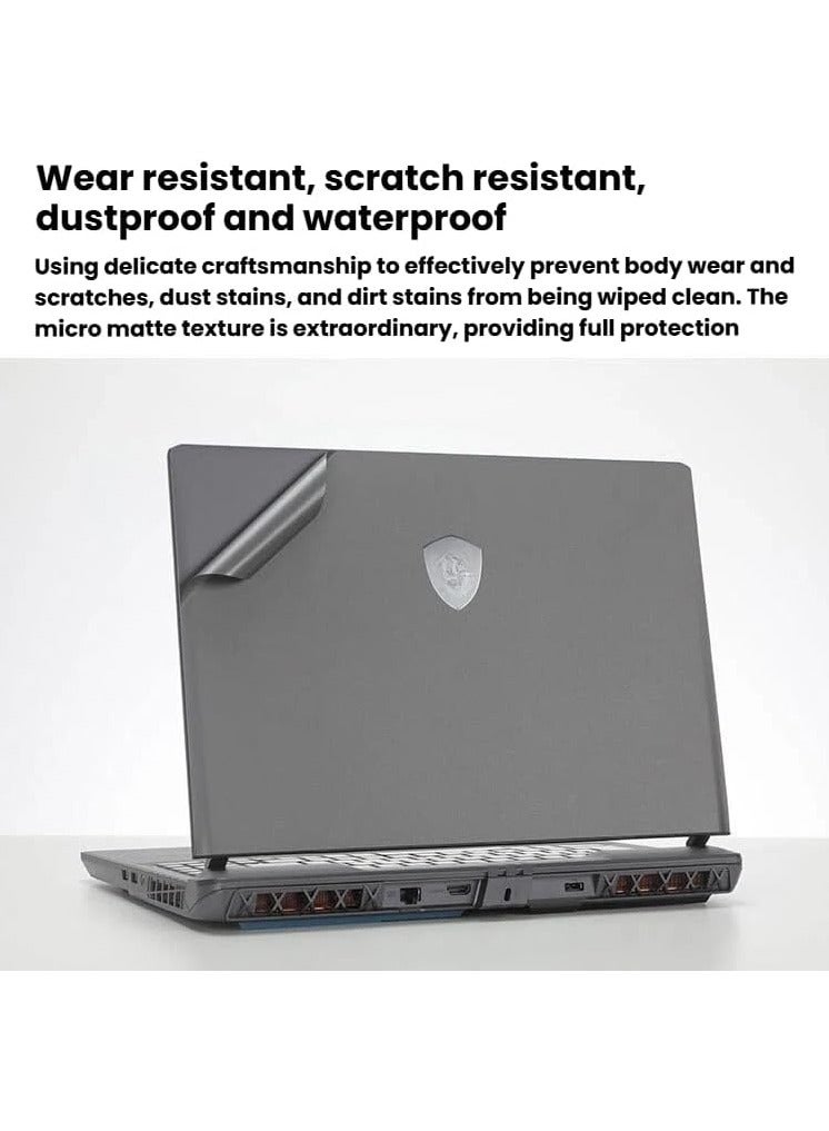 عام **ملصق حماية للابتوب MSI Vector 16 HX AI A2XWHG 2025 16 بوصة - طبقة واقية ثلاثية الجوانب مقاومة للخدوش ولا تترك آثار لاصقة** - Image 4