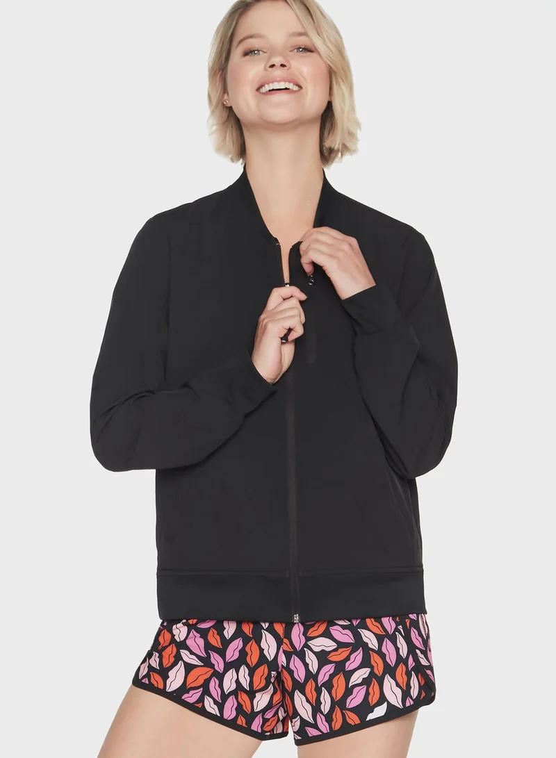 SKECHERS Dvf Midnight Kiss Reversible Bomber Jacket