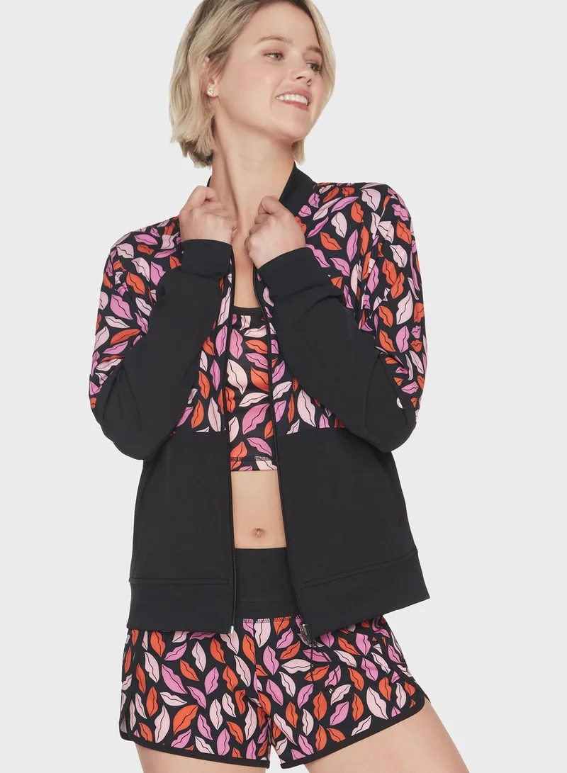 SKECHERS Dvf Midnight Kiss Reversible Bomber Jacket