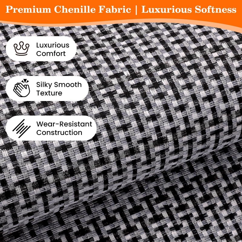 StepRite Kitchen Rugs, Kitchen Mats for Floor, 32"x20" Non-Slip Machine-Washable Kitchen Throw Rug, Absorbent Kitchen Runner Rugs Office, Kitchen Sink Standing Desk Mat, Kitchen Decor Carpet, Grey - Image 3