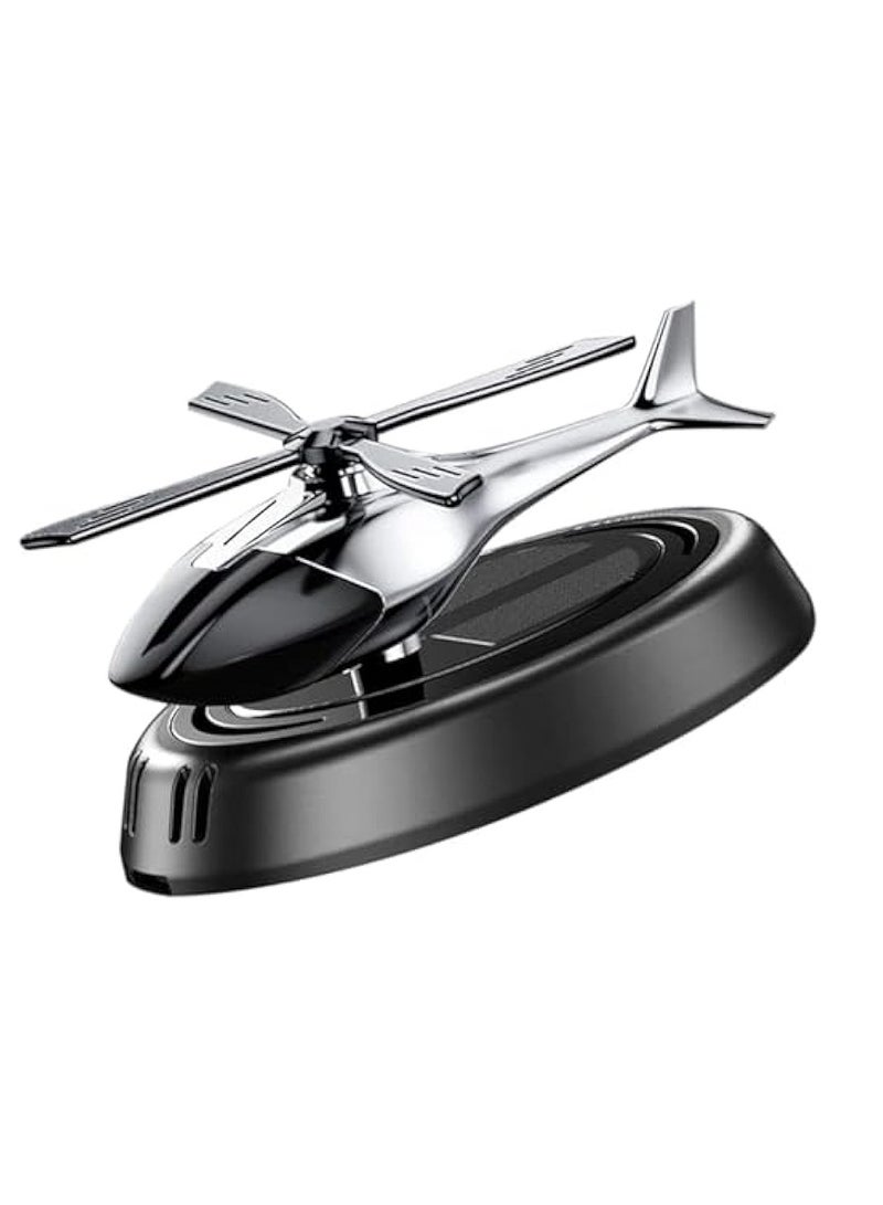 فواحة معطر الهواء للسيارة على شكل طائرة هليكوبتر قابلة للدوران وتعمل بالطاقة الشمسية - Image 1