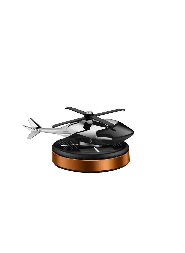 فواحة معطر الهواء للسيارة على شكل طائرة هليكوبتر قابلة للدوران وتعمل بالطاقة الشمسية - Image 4