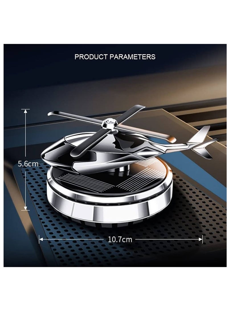 فواحة معطر الهواء للسيارة على شكل طائرة هليكوبتر قابلة للدوران وتعمل بالطاقة الشمسية - Image 2