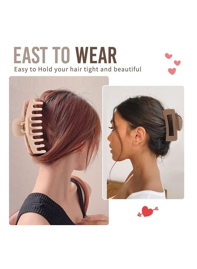 ORiTi 8 Pack 4.3 Inch Large Hair Claw Clips for Women Thin Thick Curly Hair - Image 4