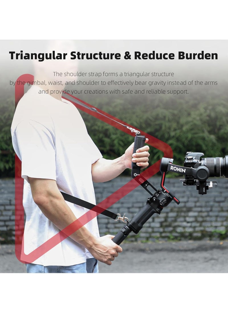 سني لايف حزام كتف لتخفيف الضغط من Gimbal لـ DJI RS 3/RS 4/RS4 PRO من سبائك الألومنيوم بقاعدة ثابتة ملحقات مثبت Gimbal  - Image 4