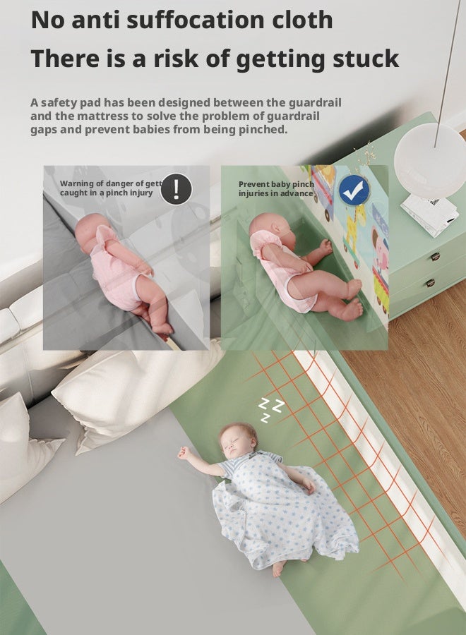 بيوينتي حاجز حارس السكك الحديدية للطفل ، حاجز السرير الطويل الإضافي ، الارتفاع القابل للتعديل والقابل للطي الحماية السرير السكك الحديدية حزمة سرير جانب واحد من 1 - Image 2