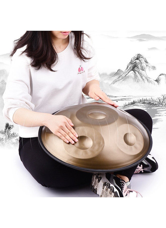 Generic - طبلة يدوية محمولة Handpan Hand Pan بمفاتيح C و6 نوتات (A3 وC4 وD4 وE4 وF4 وG4) آلة إيقاعية مع حقيبة حمل للمبتدئين - Image 1
