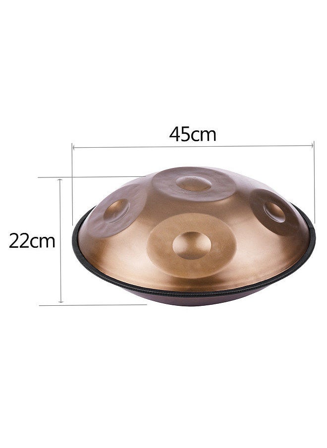 Generic - طبلة يدوية محمولة Handpan Hand Pan بمفاتيح C و6 نوتات (A3 وC4 وD4 وE4 وF4 وG4) آلة إيقاعية مع حقيبة حمل للمبتدئين - Image 1