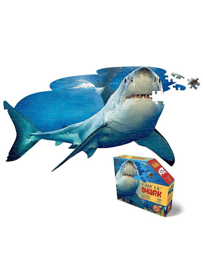 Madd Capp Puzzles Jr. I Am Lil’ Shark 100 Pieces Animal Shaped Jigsaw Puzzle - Image 5