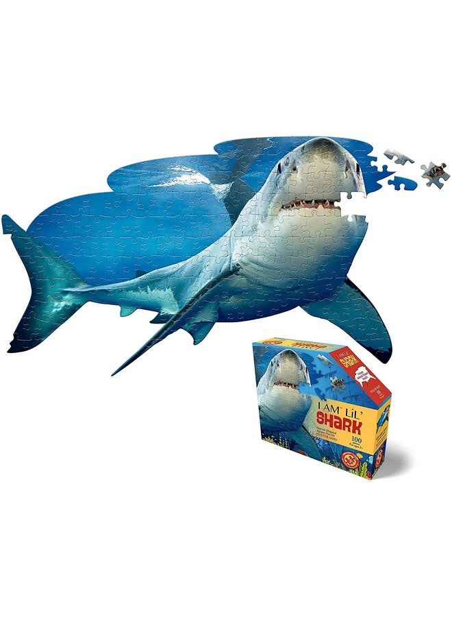 Madd Capp Puzzles Jr. I Am Lil’ Shark 100 Pieces Animal Shaped Jigsaw Puzzle - Image 2