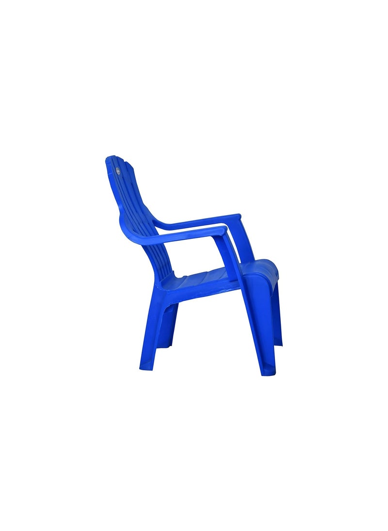 PRIMA Prima Baby Plastic Chair 124 Modern and Comfortable with Backrest for Study Play Desk Kids with Arms for HomeSchoolDining for 2 to 6 Years Age Set of 1 Blue  - Image 4