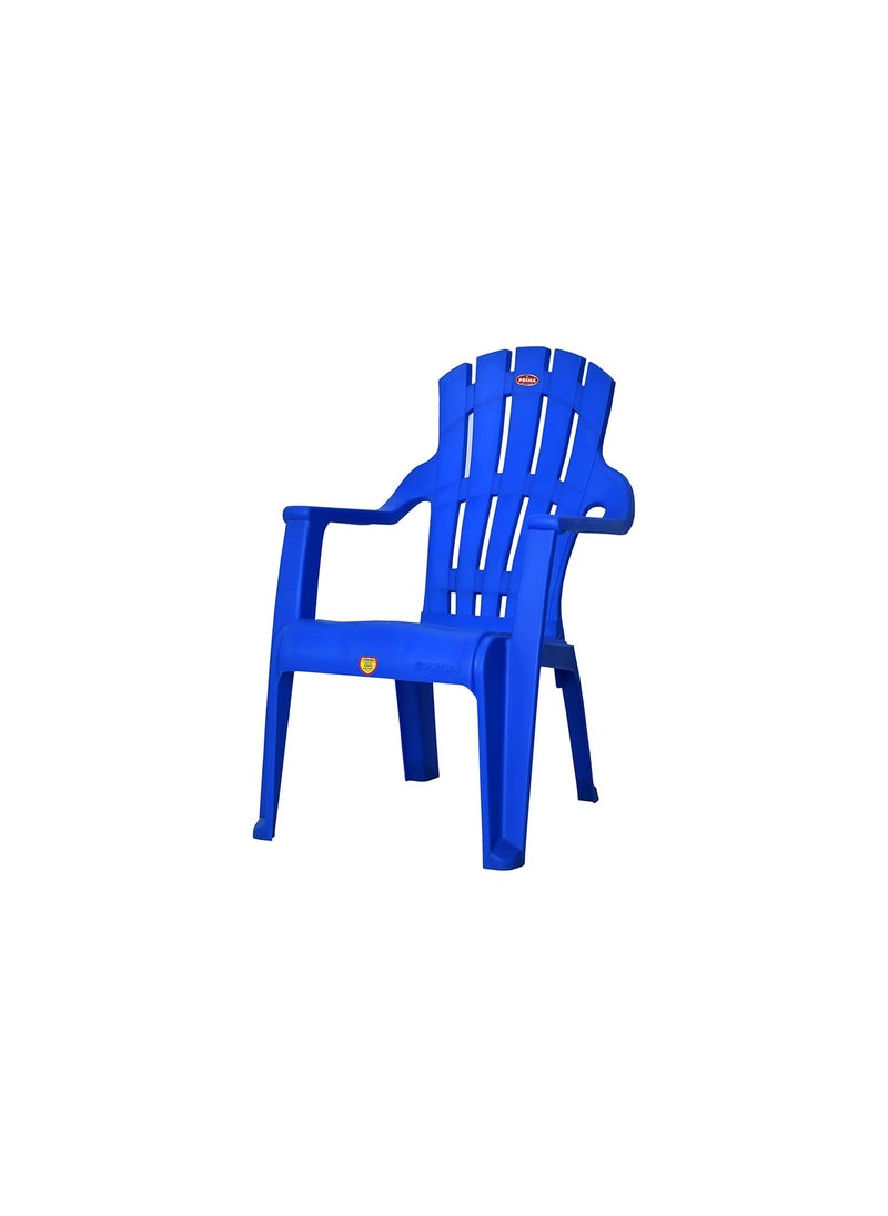 PRIMA Prima Baby Plastic Chair 124 Modern and Comfortable with Backrest for Study Play Desk Kids with Arms for HomeSchoolDining for 2 to 6 Years Age Set of 1 Blue  - Image 3