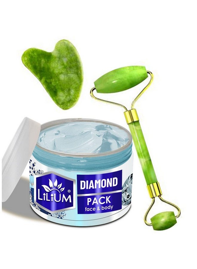 Lilium Diamond Face Pack & Double Side Face Roller (250g) - Image 1