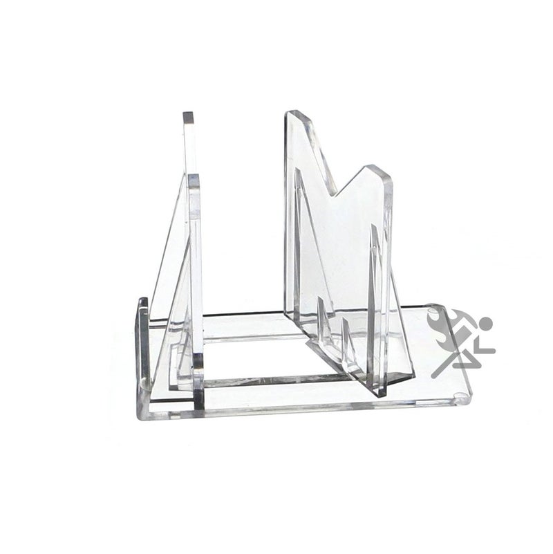 Onfireguy 10Pcs Fishing Lure Display Stands | Clear Acrylic Fishing Lure Easels | Accessories For Fishing & Decoration | 3-Piece Display Stand Measurements: 2"" H X 2-5/8"" W X 1-1/2"" D - Image 3