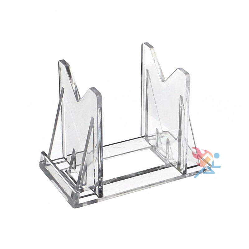 Onfireguy 10Pcs Fishing Lure Display Stands | Clear Acrylic Fishing Lure Easels | Accessories For Fishing & Decoration | 3-Piece Display Stand Measurements: 2"" H X 2-5/8"" W X 1-1/2"" D - Image 1