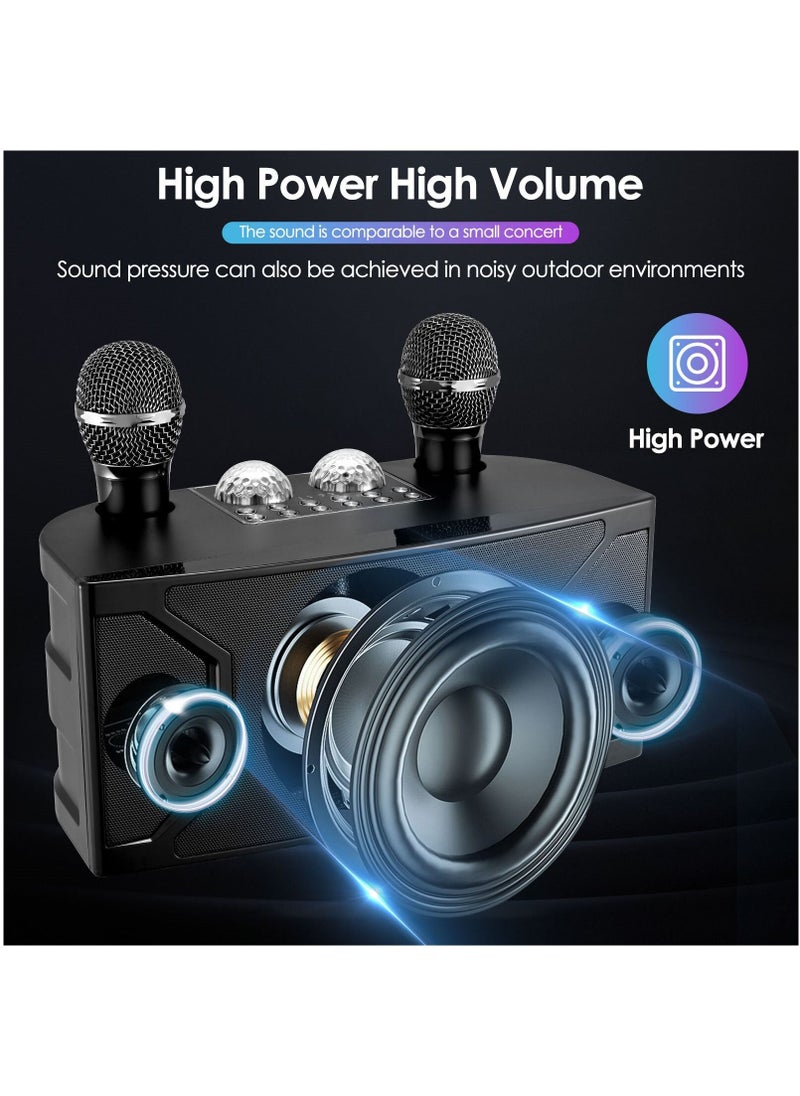 SU.YOSD - New YS-211 Bluetooth Speaker Home Theater Karaoke KTV High Power Subwoofer With Wireless Microphone LED Flash - Image 1