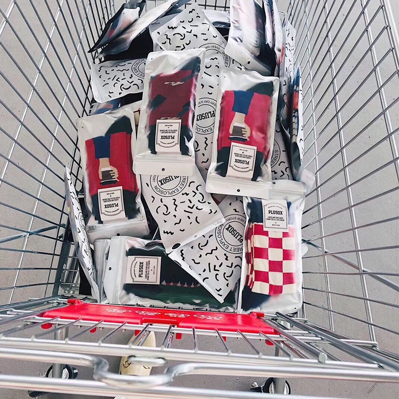 Street Explosion Trend Ins Style Cartoon Jacquard Personality Designer Sports Skateboard Tide Socks - Image 2