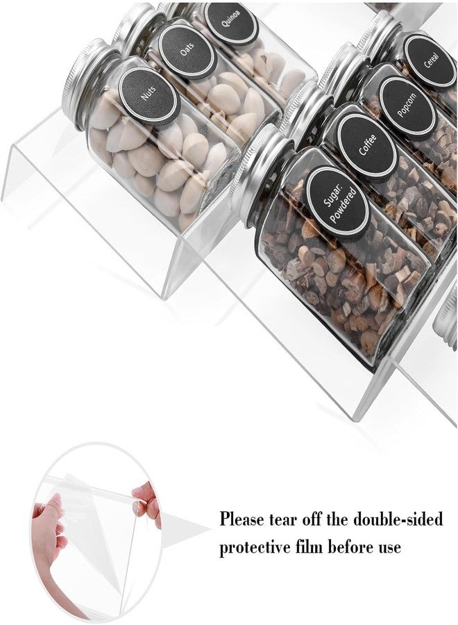 Jolfay Spice Drawer Organizer, Spice Rack Drawer for kitchen accessories,4 Tier (Clear Acrylic -13" to 26") Expandable From Spice Rack Tray for Cabinet/Countertop Seasoning Dressing Table,Bathroom - Image 4