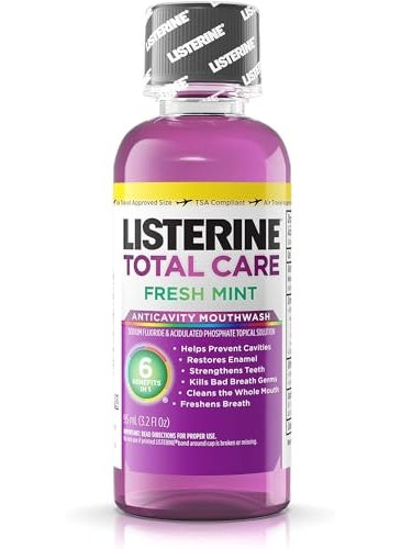Listerine Listerine Total Care Anticavity Mouthwash, Fresh Mint, 3.2 Ounce (Pack of 24) 